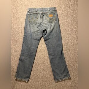 Wrangler Retro Jeans Men’s 34x34 blue Relaxed Straight cotton comfort western